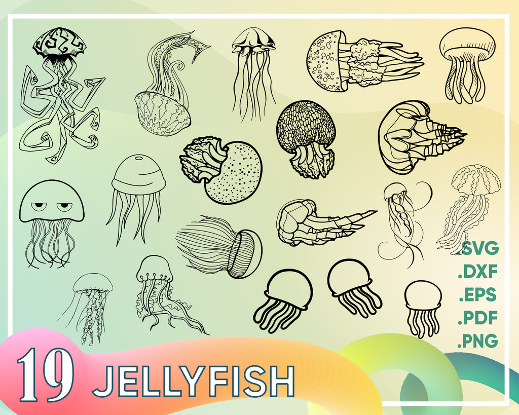 Download Jellyfish Svg Vector Medusa Jellyfish Ai Eps Pdf Svg Dxf Png Clipartic