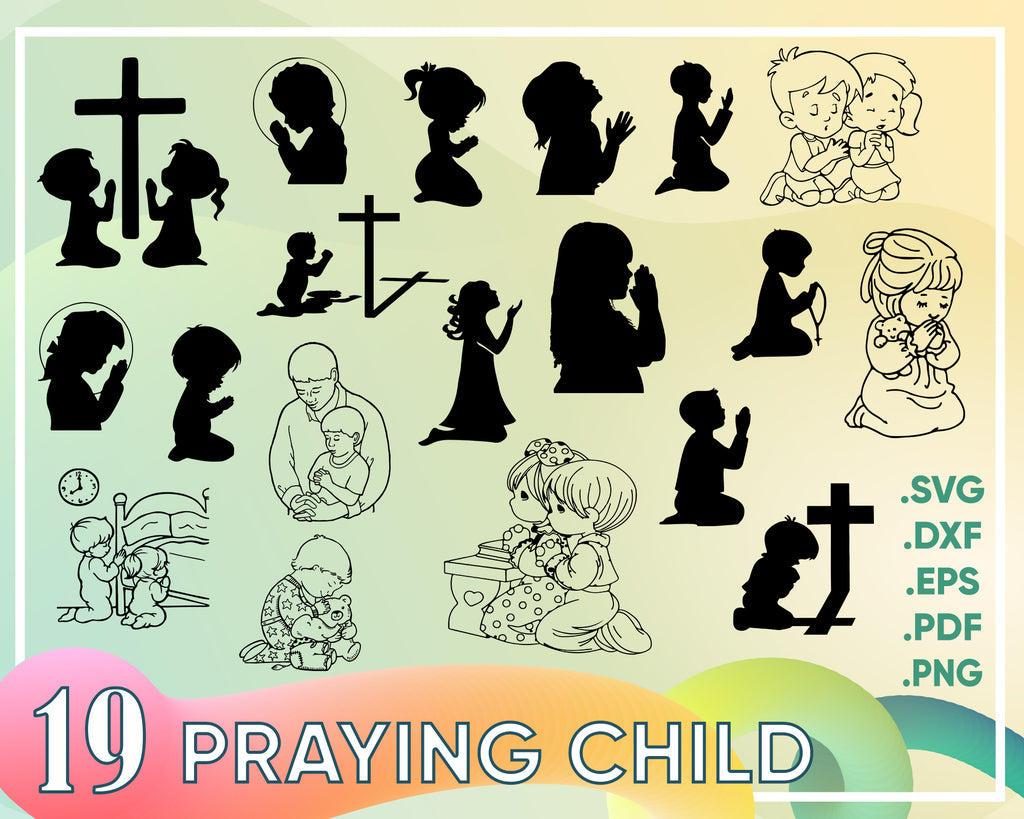 Download Praying Child Svg Praying Child Svg Bundle Prayer Svg Christian S Clipartic