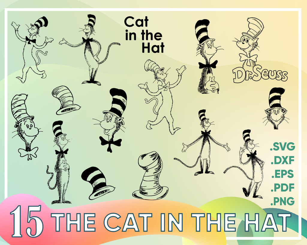 Download The Cat In The Hat Svg Red Hat Cat Clipart Characters Svg Png Eps Clipartic PSD Mockup Templates