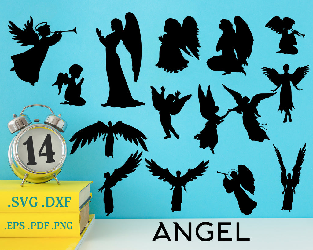 Download Angel Svg Angels Cricut Angels Silhouette Angel Vector Angels Clipartic