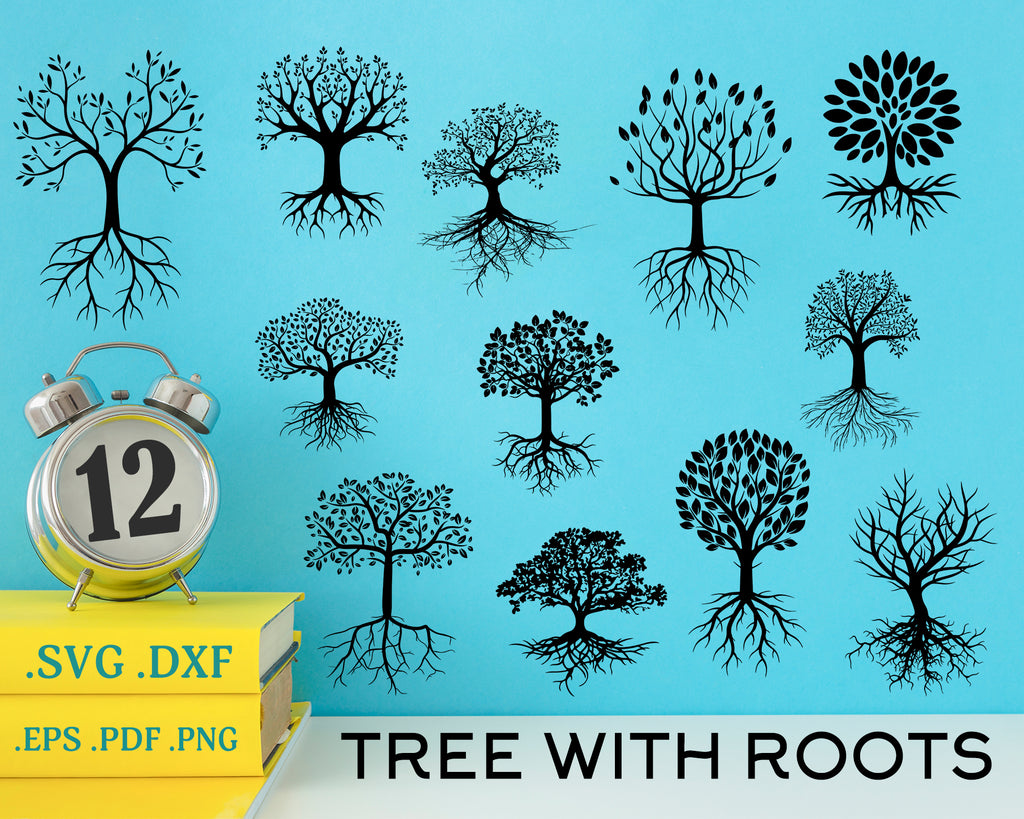 Download Tree With Roots Svg Tree Svg Family Tree Svg Roots Svg Clipart Cu Clipartic