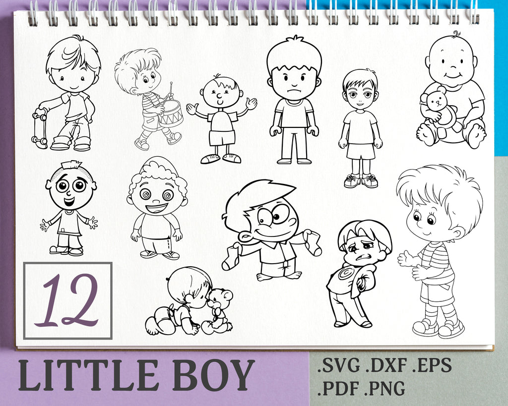 Download Little Boy Svg Little Boy Vector Files Little Boy Svg Cutting Files Clipartic