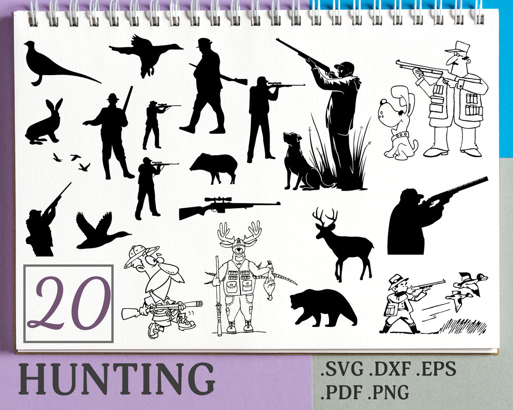 Download Hunting Svg Hunting Clipart Hunting Svg Hunter Svg Deer Head Svg Clipartic