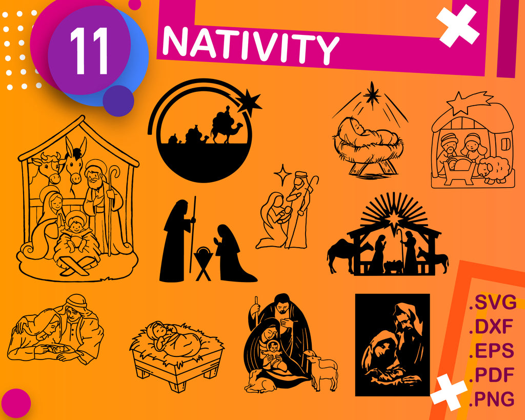 Download Nativity Svg Nativity Scene Svg Christmas Svg Rustic Christmas Home Clipartic