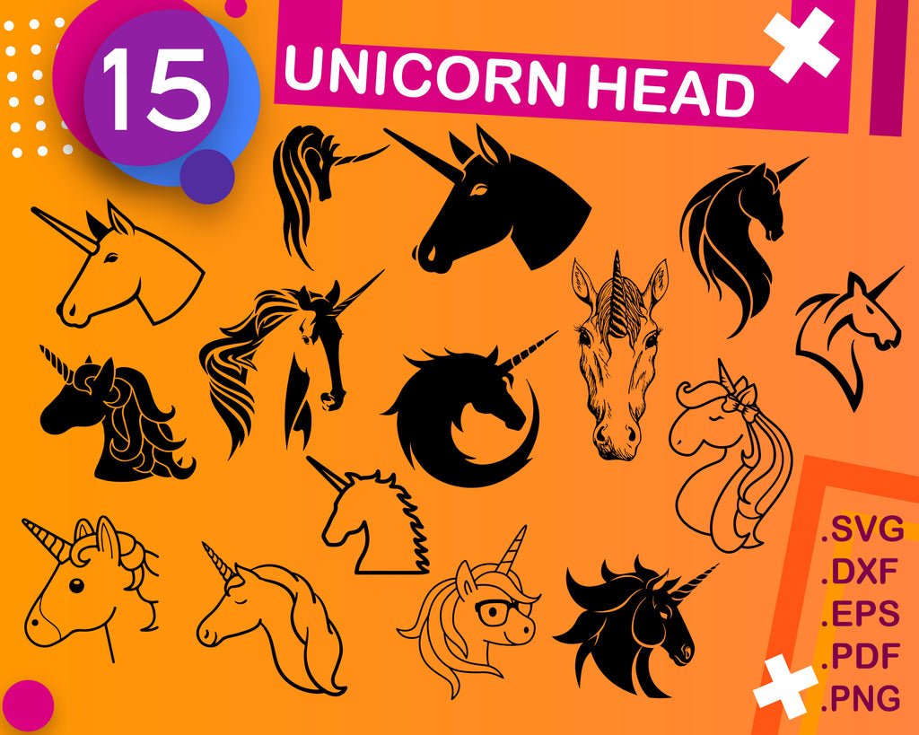 Download Unicorn Head Svg Unicorn Head Monochrome Svg Unicorn Svg Unicorn He Clipartic PSD Mockup Templates