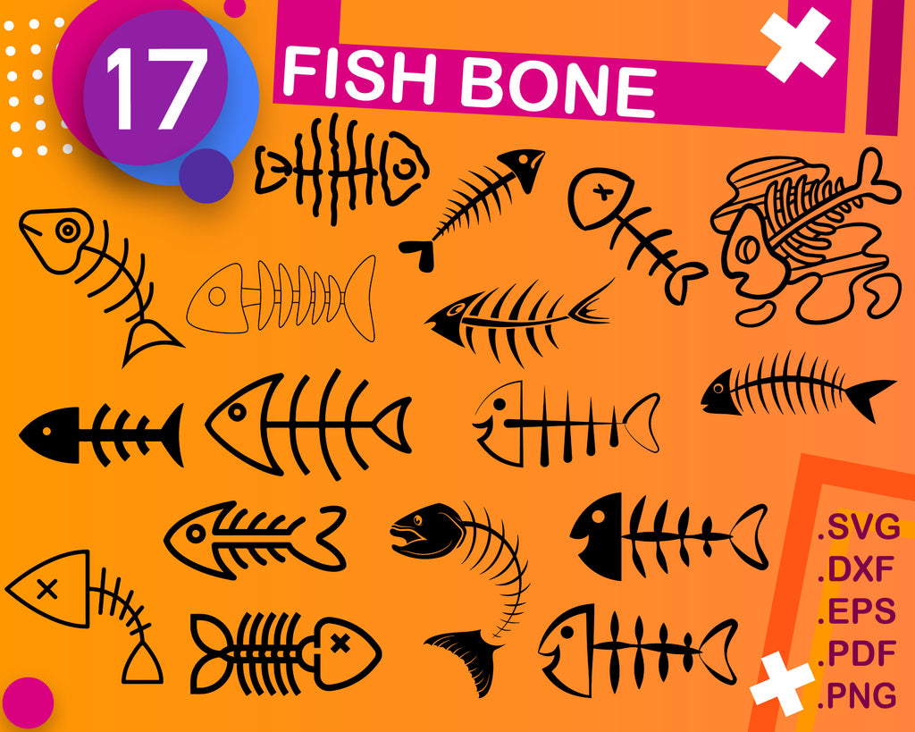 Download Fish Bone Svg Fish Bone Clipart Fish Bones Svg Fish Bones Silhouett Clipartic