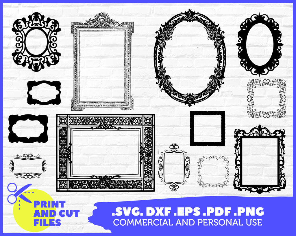 Download Vintage Frame Svg Antique Decorative Frame Fancy Vector Clipart Vec Clipartic