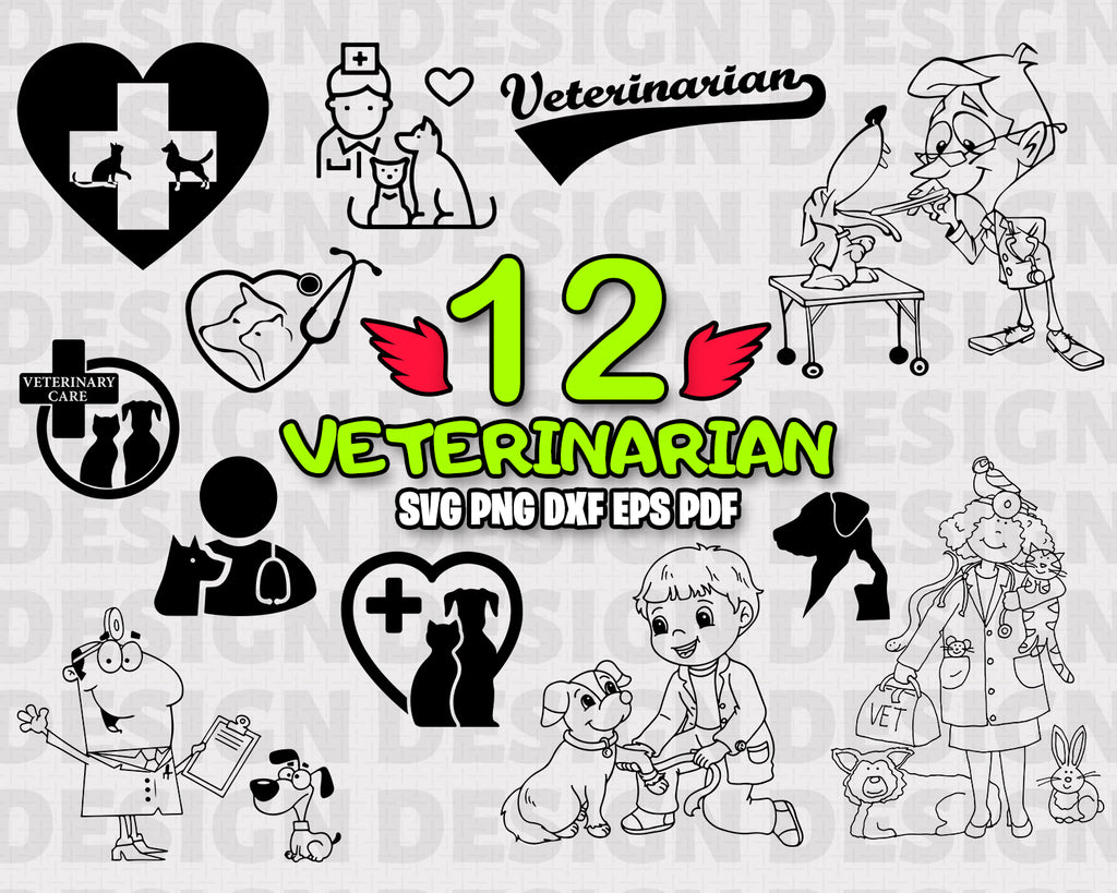 Download Veterinarian Svg Vet Tech Svg Stethoscope Paw Print Animal Lover Clipartic