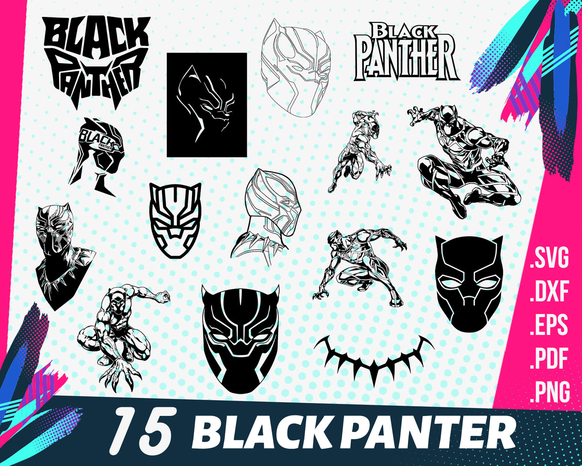 BLACK PANTHER SVG, wakanda svg, avengers svg, superheroes svg, panther