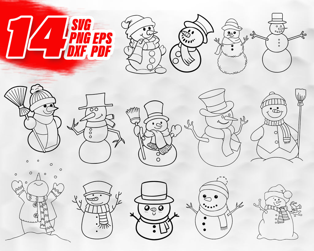 Download Snowman Svg Christmas Svg Winter Svg Svg Files For Cricut Snowman Clipartic