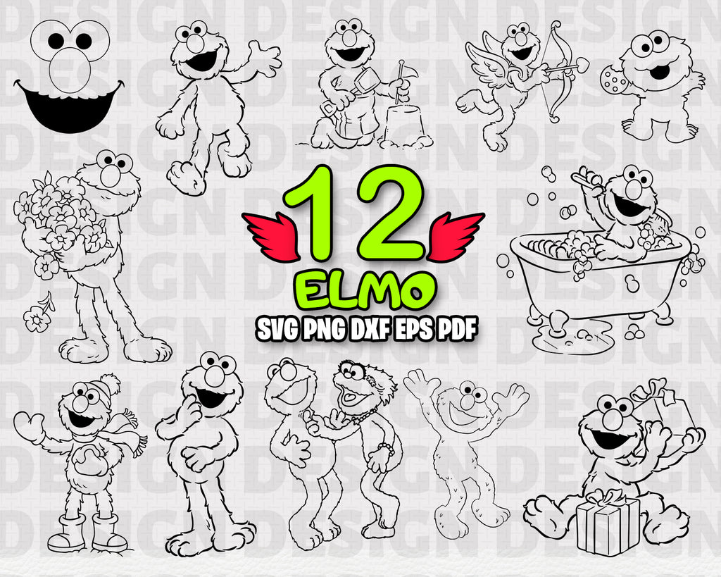 Free Free 168 Baby Elmo Svg SVG PNG EPS DXF File