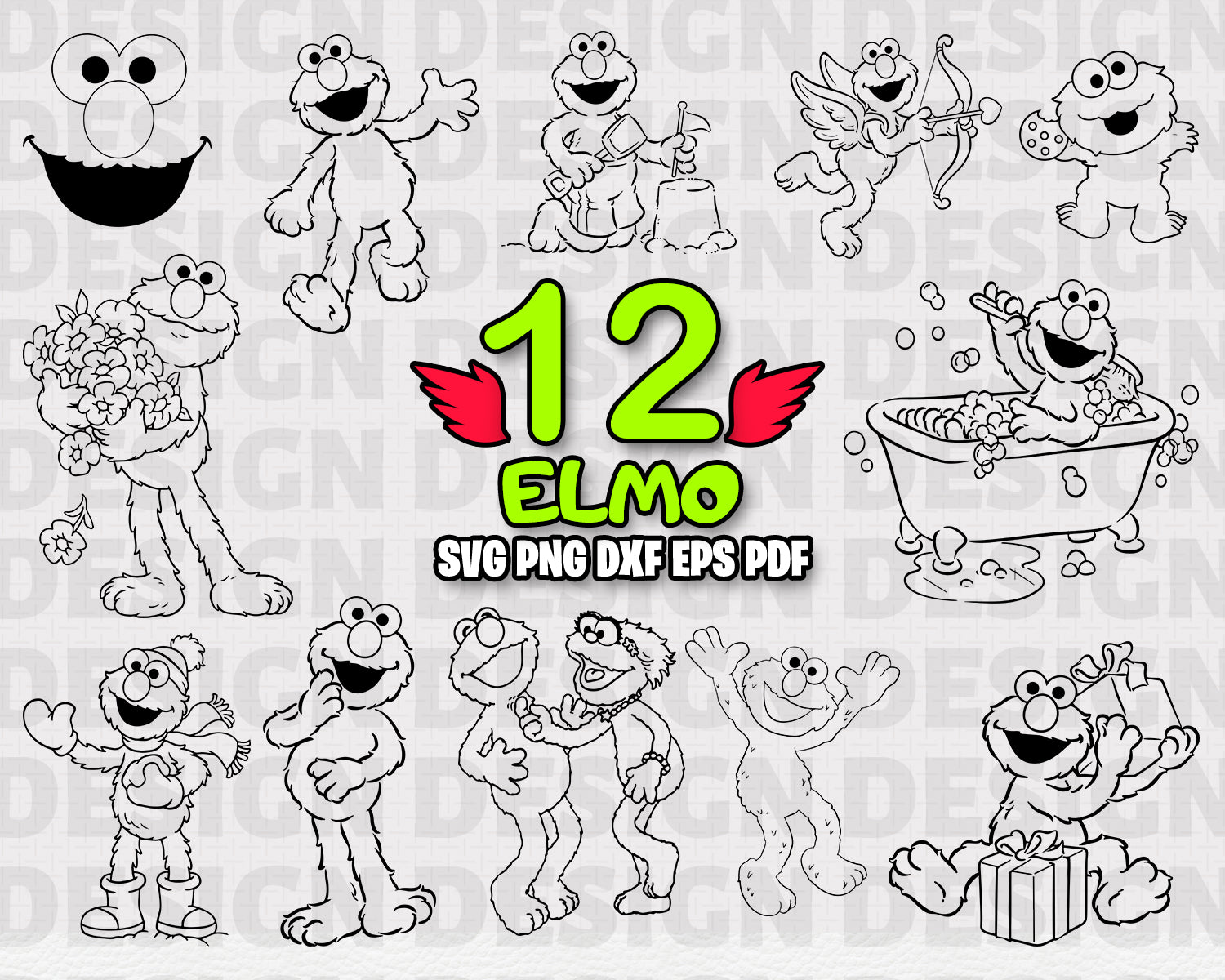 Download Elmo Svg Sesame Street Svg Sesame Street Bundle Sesame Street Clipa Clipartic