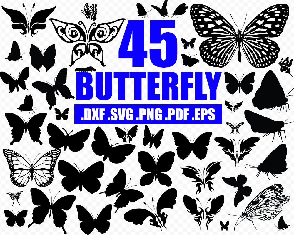 Free Free 116 Butterfly Silhouette Svg SVG PNG EPS DXF File