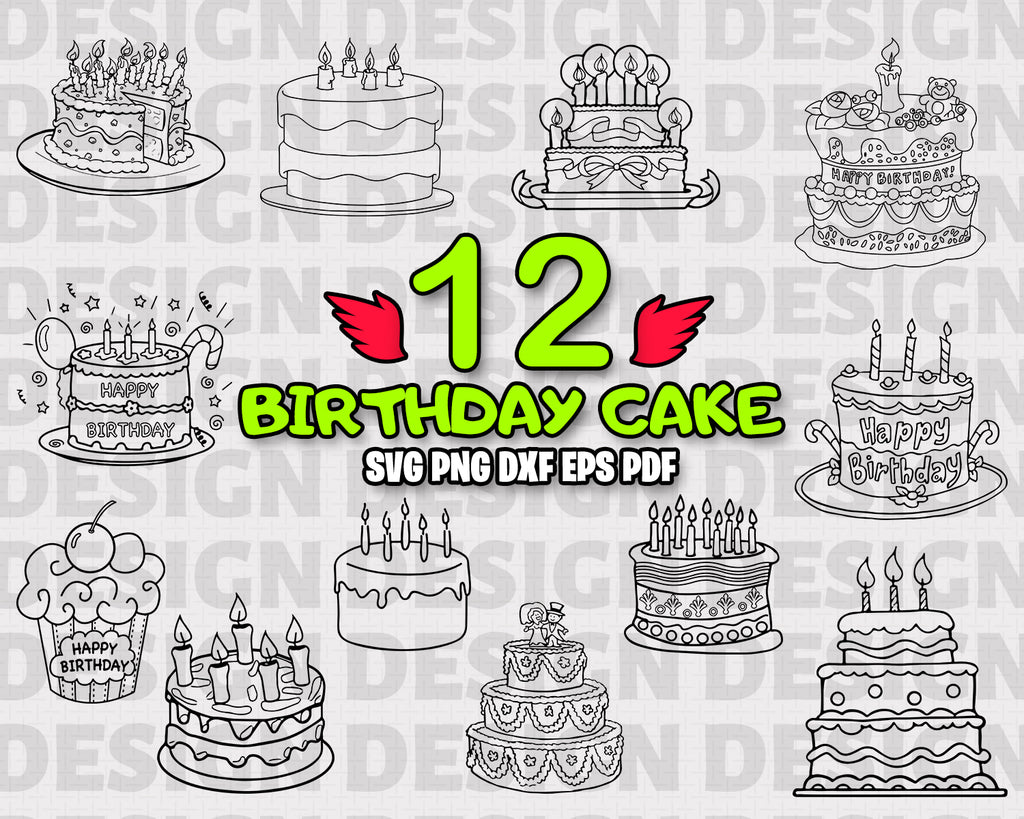 Download Birthday Cake Svg Happy Birthday Svg Birthday Svg Birthday Cut File Clipartic