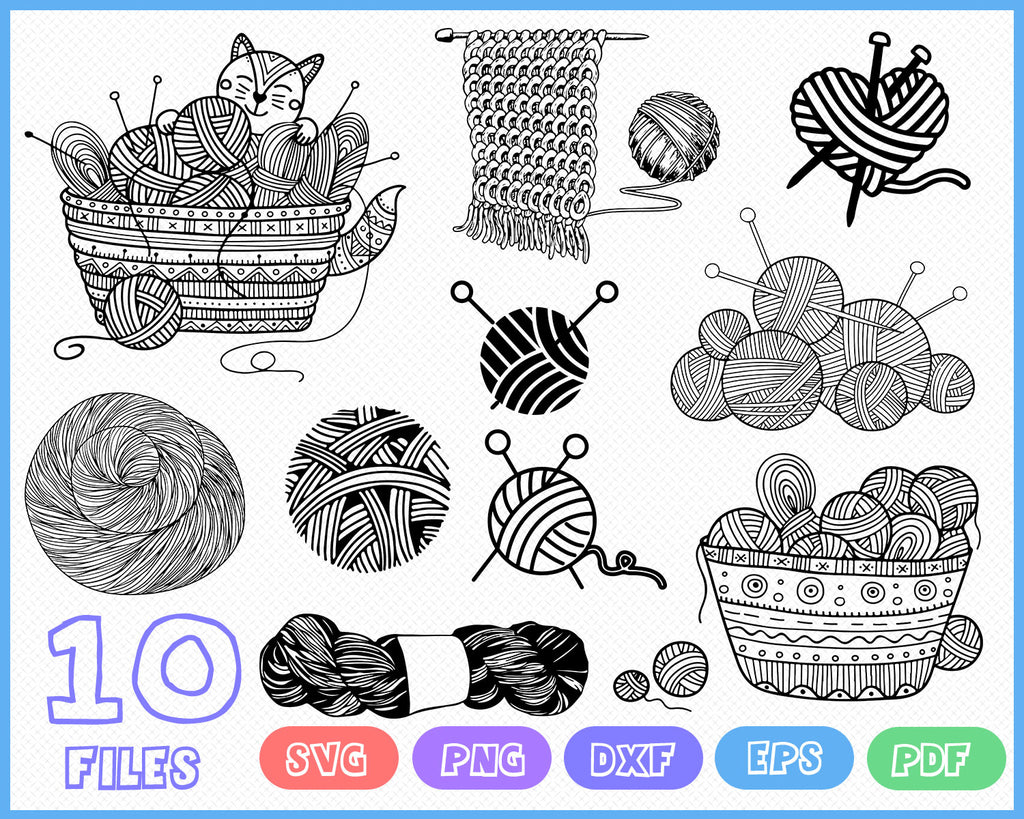 Download Knitting Svg Yarn Svg Sewing Svg Knitting Clipart Knitting Files F Clipartic