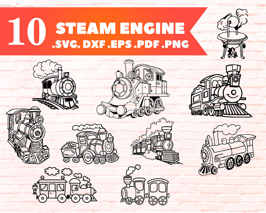 Download Steam Engine Svg Steam Engine Train Svg Locomotive Svg Steam Train Clipartic