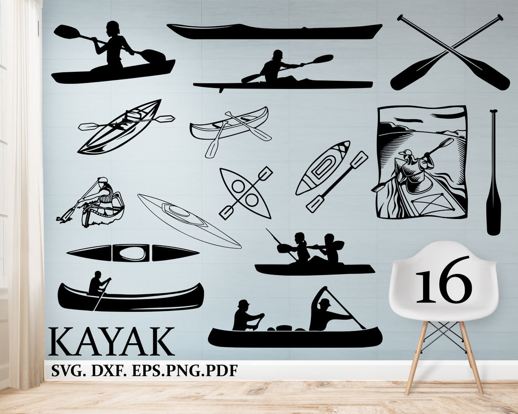 Download Kayak Svg Canoe Sport Outdoor Svg Digital Cutting File Graphic Des Clipartic