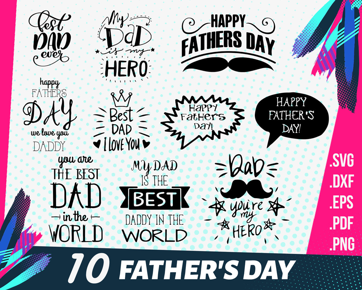 Download Father day svg, Dad SVG, Father's Day SVG, typography word ...