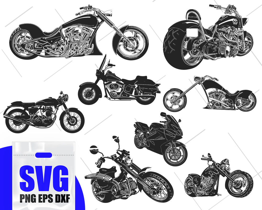 Download Motorcycle Svg Motorcycle Clipart Bike Svg Wings Svg Motorcycle Ve Clipartic