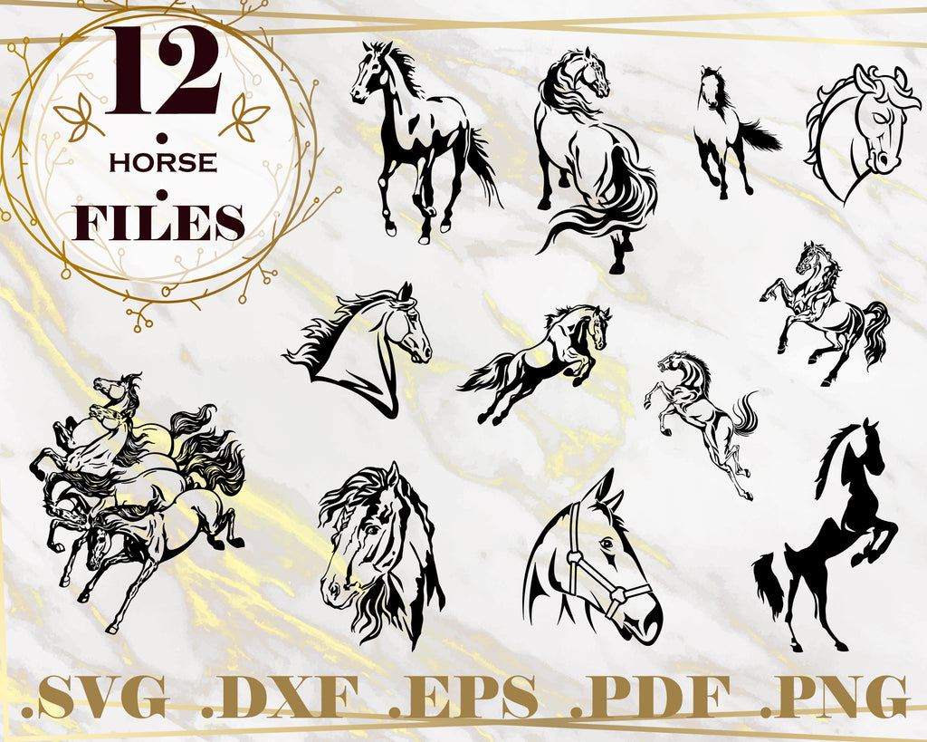 Download Horse Svg Horse Svg Horse Svg Bundle Horse Cut File Horse Silhoue Clipartic