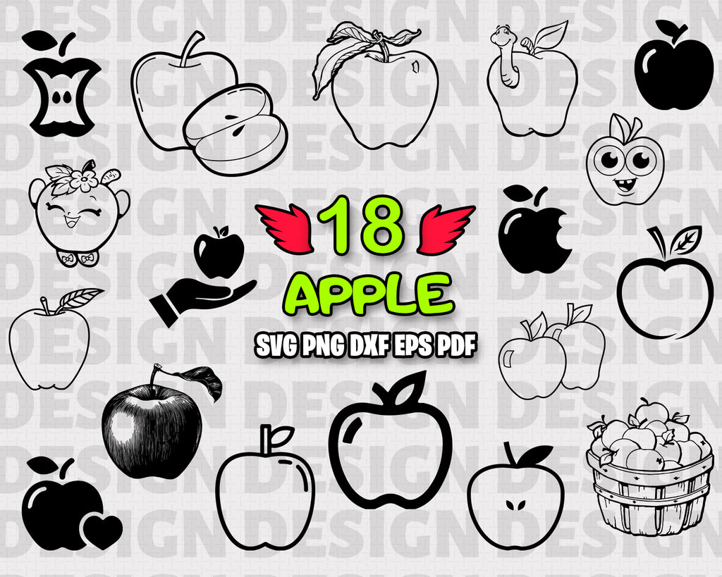 Download Apple Svg Apple Bundle Apple Vector Apple Clipart Apple Cut Files Clipartic