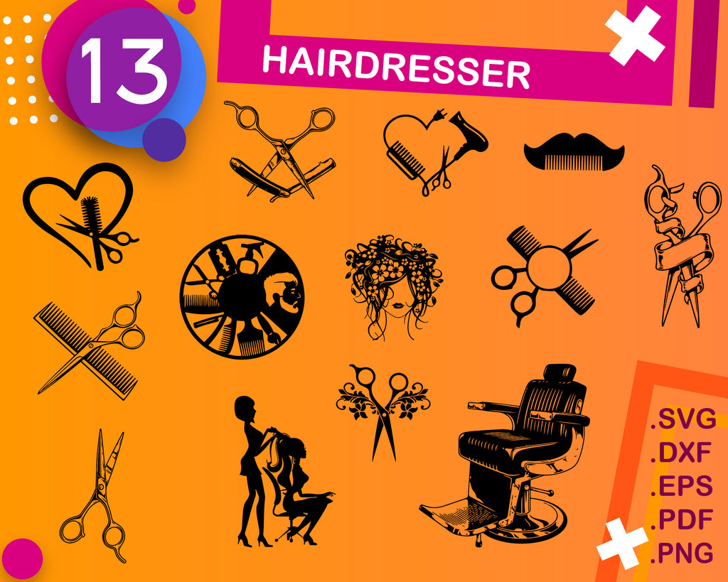 Download Hairdresser Svg Hairdresser Tools Svg Dxf Ai Eps Png Barber Clip Clipartic Yellowimages Mockups