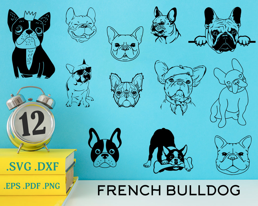 Download French Bulldog Svg Bulldog Silhouette Svg Animals Dog Svg Digital Clipartic