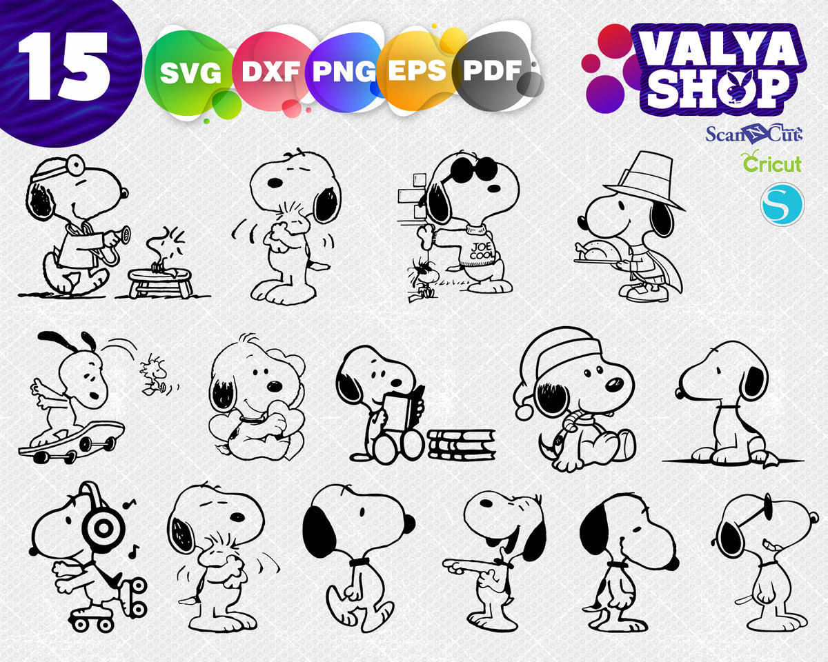 Snoopy svg, charlie brown svg, snoopy clipart, snoopy ...