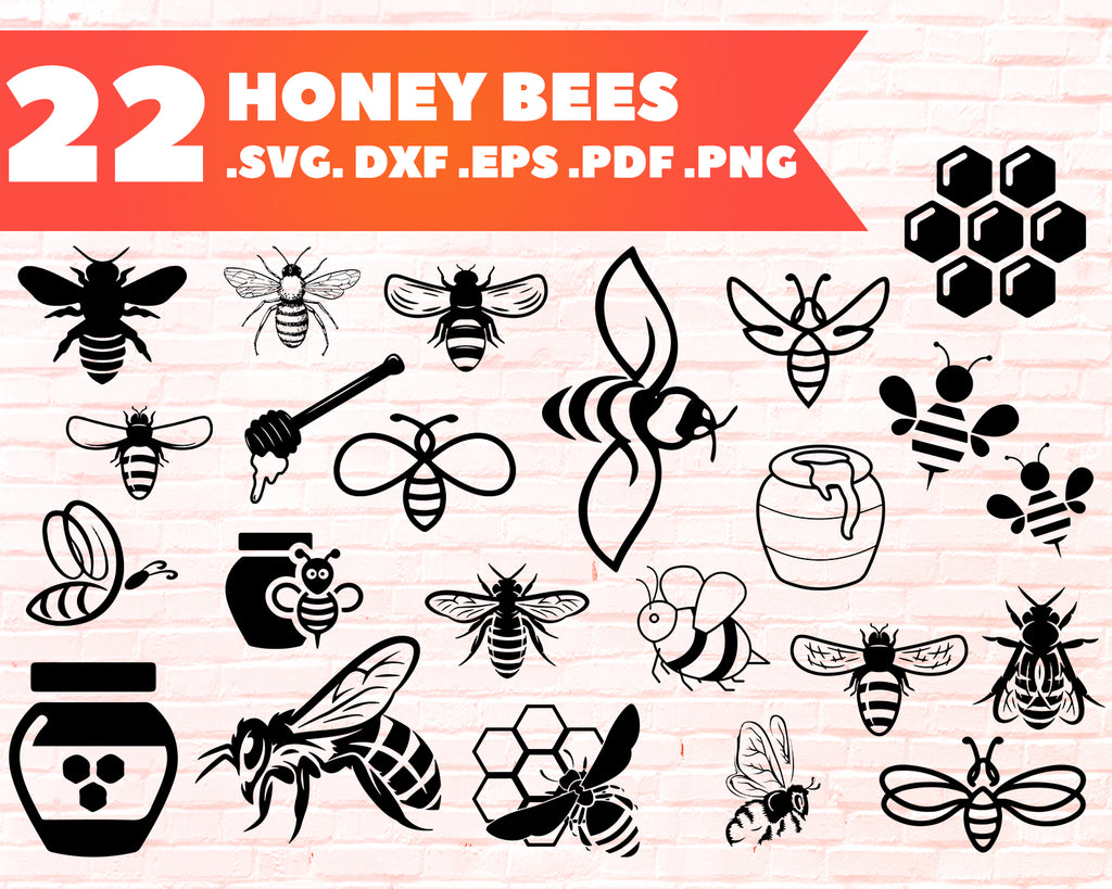 Download Honey Bees Svg Bee Svg Insect Svg Bee Hive Svg Honey Svg Honeycom Clipartic