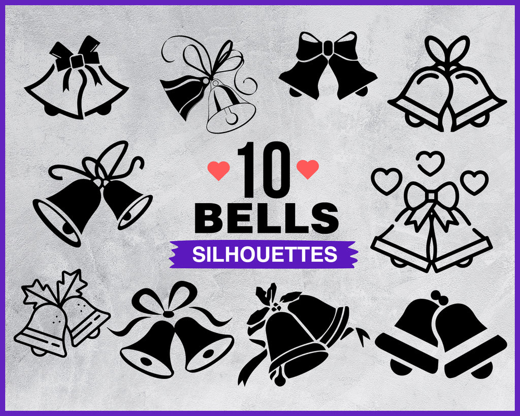 Free Free 144 Silhouette Wedding Bells Svg SVG PNG EPS DXF File