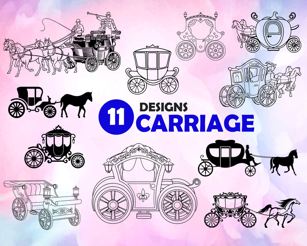 Carriage Svg Princess Carriage Svg Cinderella Carriage Svg Princess Clipartic