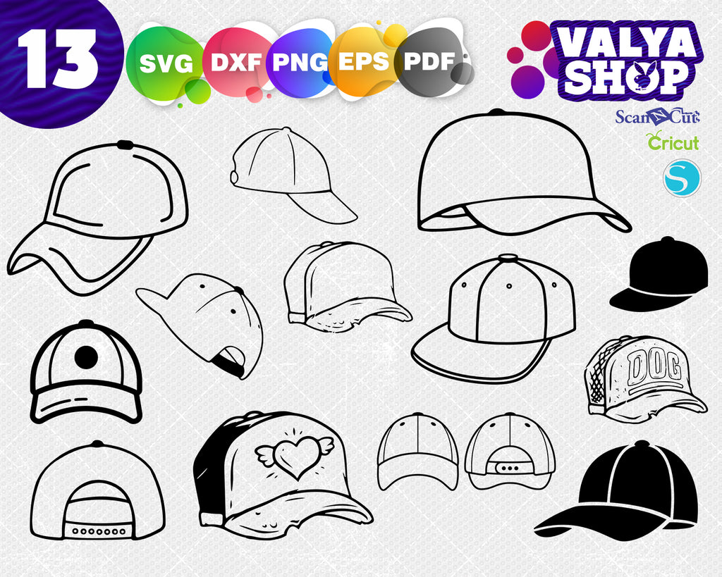 Download Baseball Cap Svg Tennis Hat Svg Silhouette Png Cut File Silhouett Clipartic