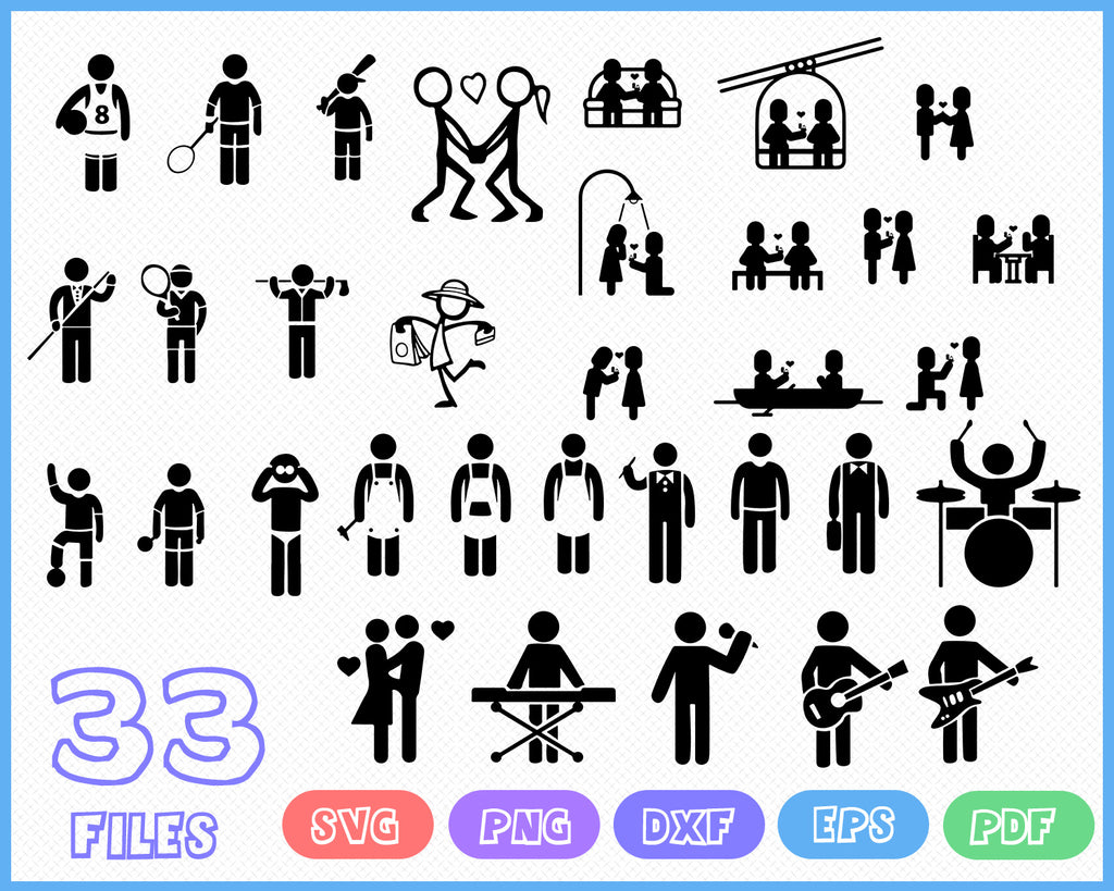 Free Free 320 Stick Family Svg Bundle SVG PNG EPS DXF File