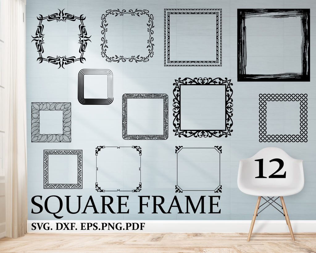Download Square Frame Svg Frame Page Border Vector Cuttable Design Svg Png Clipartic