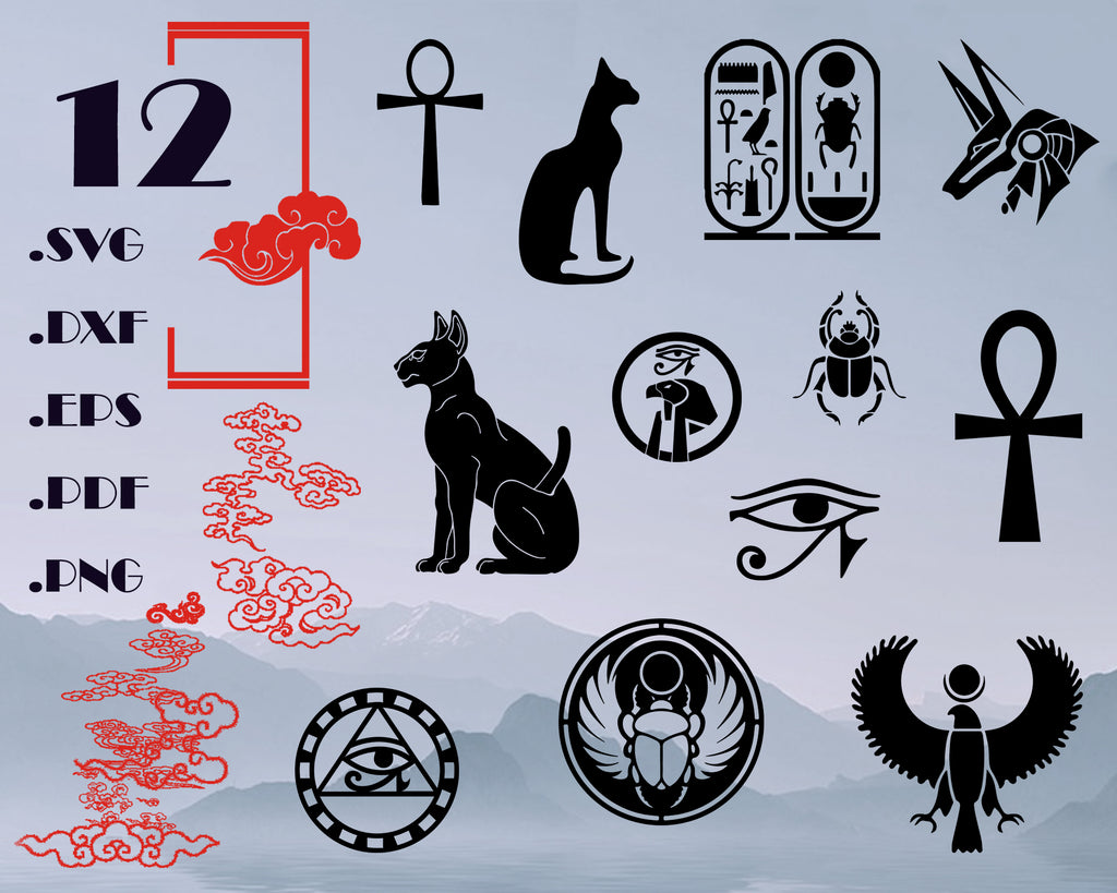 Download Egypt Symbols Svg Symbols Bundle Egyptian Icons Hieroglyph Svg Egy Clipartic
