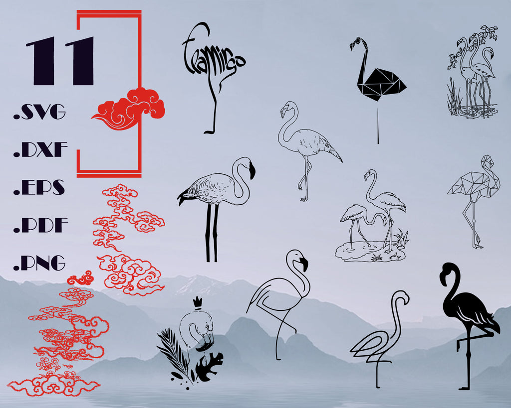 Download Flamingo Svg Flamingo Clipart Flamingo Bundle Svg Flamingo Silho Clipartic