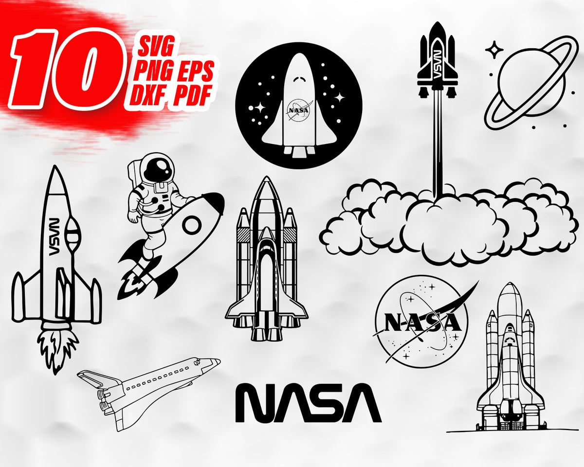 Download NASA SVG, space svg, nasa clipart, svg files for cricut ...