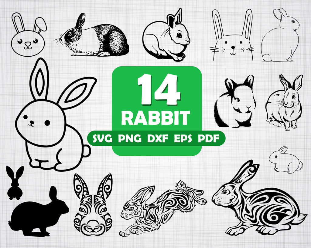 Download Rabbit Svg Cut File Rabbit Bundle Svg Rabbit Silhouette Rabbit Cli Clipartic