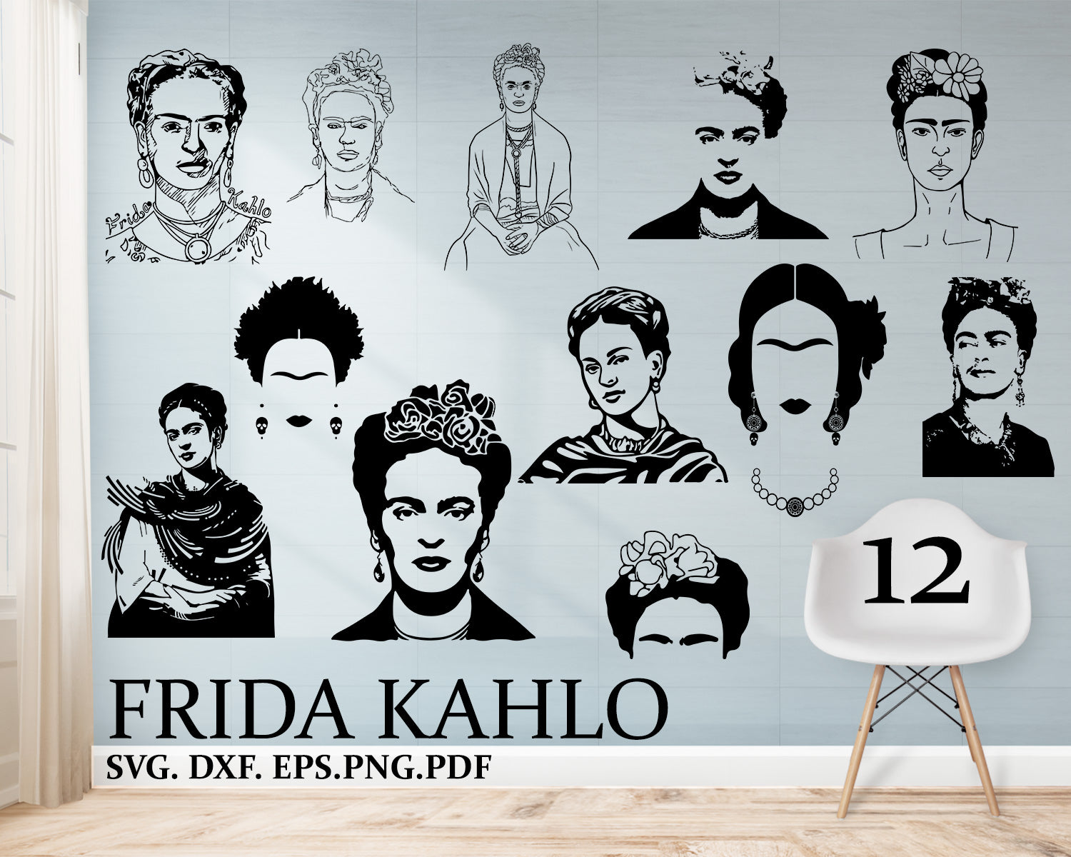 Download Frida Kahlo Svg Frida Svg Frida Feminist Svg Frida Cut File Kahlo Clipartic