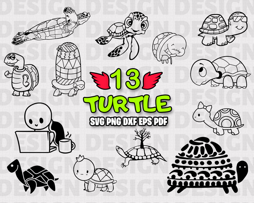 Download Turtle Svg Cute Animals Svg Sea Turtle Svg Turtle Beach Life Decal Clipartic PSD Mockup Templates