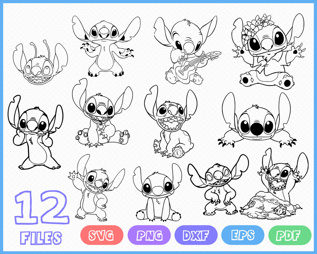 Free Free 310 Outline Disney Stitch Svg SVG PNG EPS DXF File