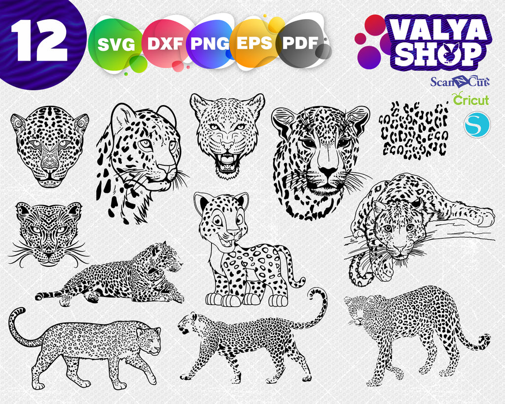 Download Leopard Svg Cheetah Jaguar Panther Leopard Head Cheetah Head Clipartic