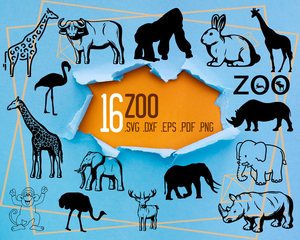 Download Zoo svg, Zoo animals svg bundle, zoo animals clipart, zoo ...