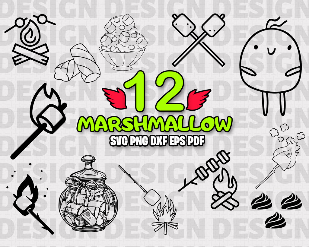 Download Marshmallow Svg Marshmallow Clipart Camping Clipart Outdoors Clipar Clipartic