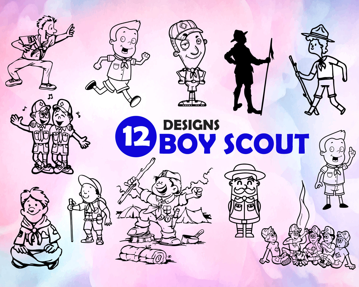 Download Boy scout svg, Boy Scout Silhouette Files, Boy Scout ...