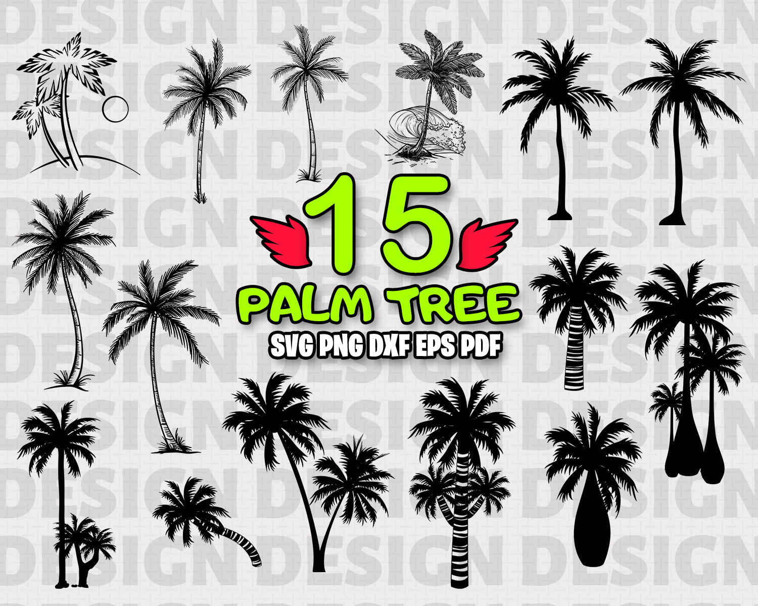 Download Palm Tree Svg Cut File Palm Tree Bundle Svg Palm Tree Silhouette Clipartic