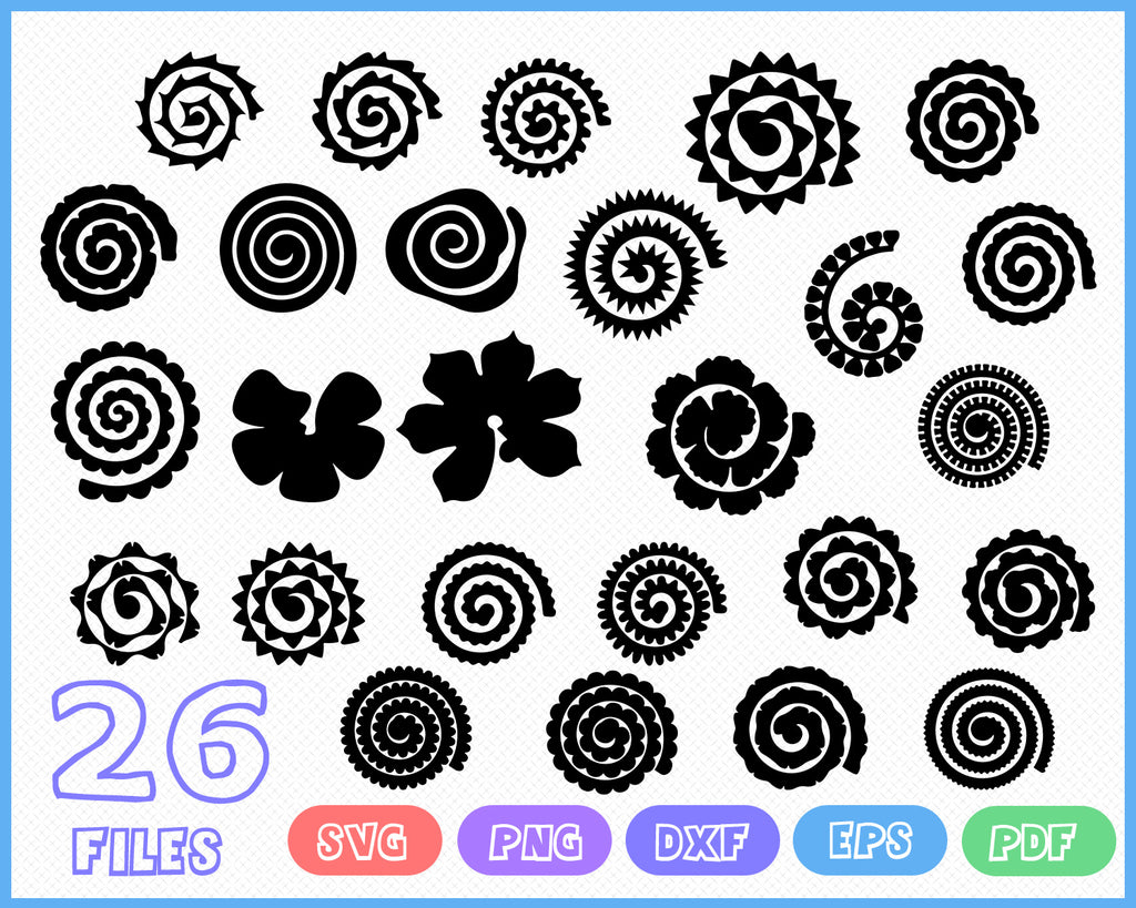 Download 50+ Rolled Paper Flower Svg Free Images Free SVG files ...