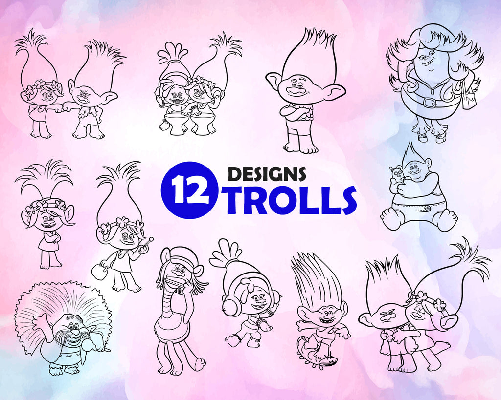 Trolls Svg Trolls Svg Poppy Svg Branch Ssvg Cricut Explore Design Clipartic