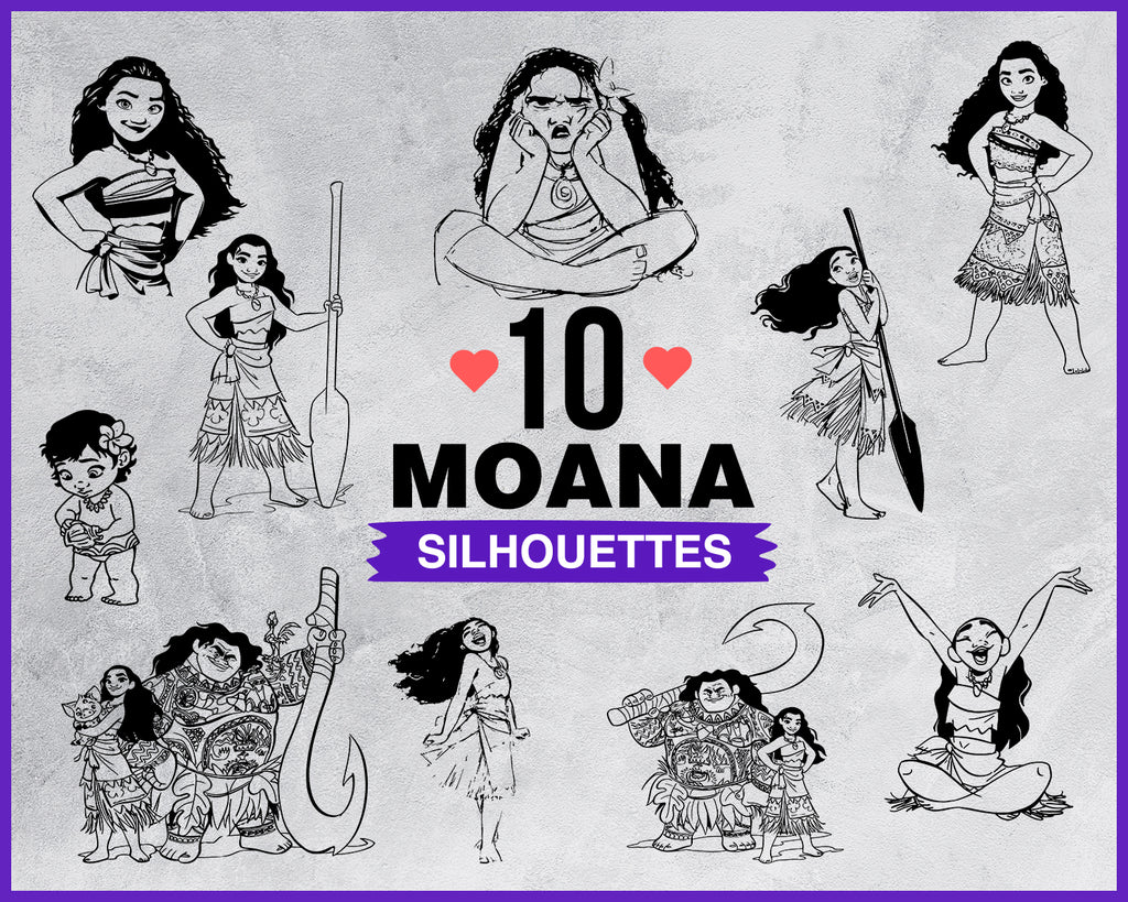 Moana Svg Moana Clipart Moana Svg File Characters Moana Printable Clipartic