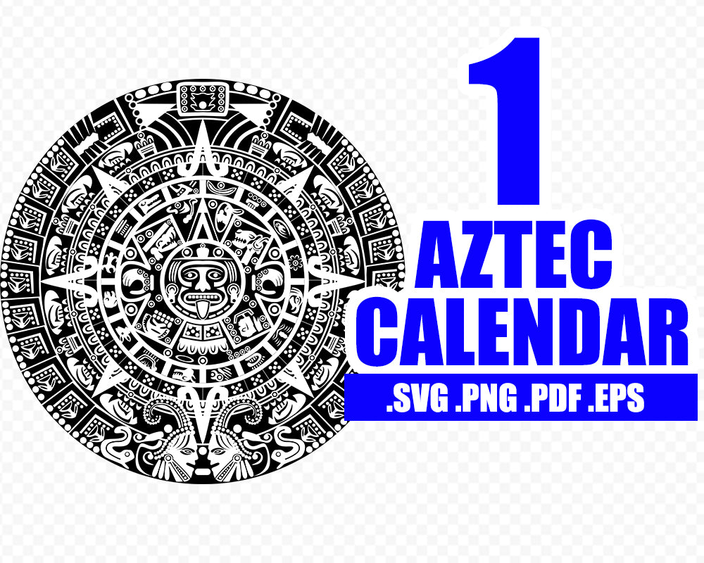 Download Calendar Aztec Stone Of The Sun Mexico Vector Clip Art Vector Svg Dx Clipartic